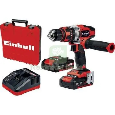 TRAPANO AVVIT PERCUS BATTERIA TE-CD18-48LI EINHELL VOLT 18X2 AH 2 X-CHANGE +VALIGIA — Trapani e avvitatori — rif. FERX.VIR7475382