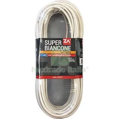 CAVETTO ACCIAIO ZINCATO SUPER BIANCONE MM 5,0 MT 20 KG 600 — Fili, cavetti e catene metalliche — rif. FERX.VIR7511256