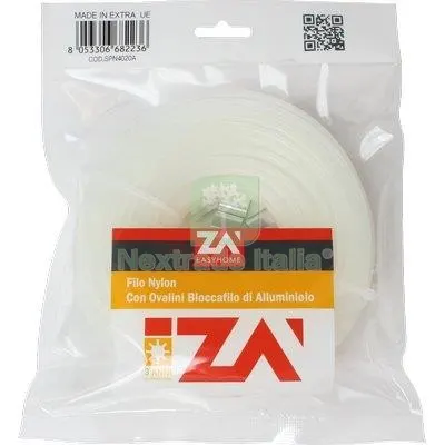 Filo Nyofil + Morsetti Self Nylon Bianco MM 4 MT 30 + 6 Morsetti 6 — Guanti da lavoro — rif. FERX.VIR7511276