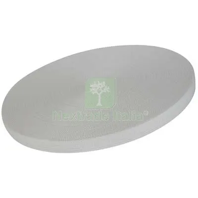CINTINO AVVOLGIBILI COTONE BIANCO MM 22 GR/MT 22 MT 50 — Ferramenta per legno e mobili — rif. FERX.VIR7512052