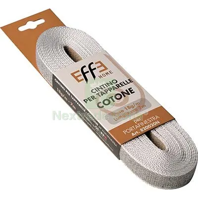 12PZ Cintino Avvolgibili Cotone Avana/Grigio MM 22 GR/MT 18 MT 7 — Ferramenta per legno e mobili — rif. FERX.VIR7512086