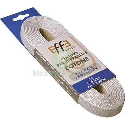 12PZ Cintino Avvolgibili Cotone Avana/Grigio MM 22 GR/MT 27 MT 5,5 — Ferramenta per legno e mobili — rif. FERX.VIR7512087