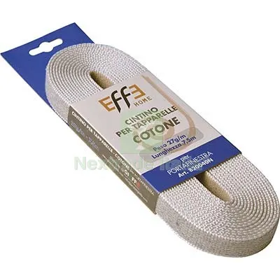 6PZ Cintino Avvolgibili Cotone Avana/Grigio MM 22 GR/MT 27 MT 7,5 — Ferramenta per legno e mobili — rif. FERX.VIR7512088