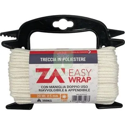 5PZ CORDA TRECCIA NYLON SELF 1 CALZA AD AGHI D.MM 6 L.MT 20 — Lucchetti e catene — rif. FERX.VIR7512440