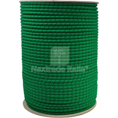 Corda Elastica in Bobina Verde MM 8 MT 100 — Lucchetti e catene — rif. FERX.VIR7518031