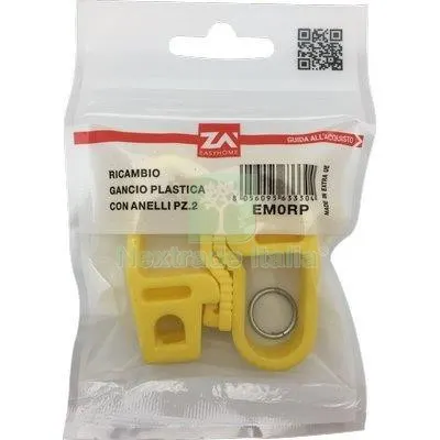 20CF Gancio Plastica x Corda Elastica MM 6/8 CF=PZ 2 — Lucchetti e catene — rif. FERX.VIR7518405 20CF Gancio Plastica x Corda Elastica MM 6/8 CF=PZ 2 — Lucchetti e catene — rif. FERX.VIR7518405