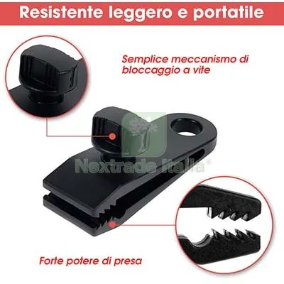6CF PINZA TENDI TELO HAND CM 8,5X3X3 CF=PZ 4 — Pinze e tronchesi — rif. FERX.VIR7518409