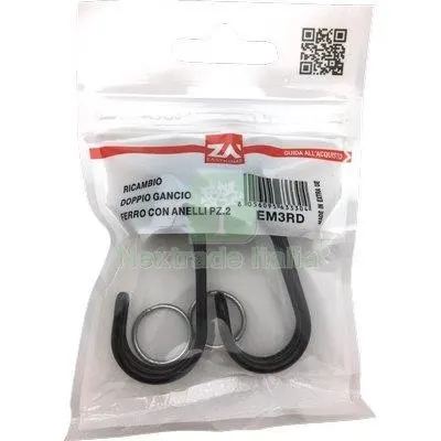 10CF Gancio Metallo Doppio x Corda Elastica MM 6/8 CF=PZ 2 — Lucchetti e catene — rif. FERX.VIR7518413 10CF Gancio Metallo Doppio x Corda Elastica MM 6/8 CF=PZ 2 — Lucchetti e catene — rif. FERX.VIR7518413