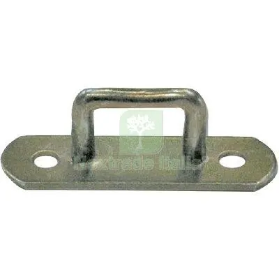 10PZ Cavallotto Fisso Rettangolare 926 Zincato Giallo S.MM 5,0 MM 25X 27 MM 25x27 — Funi, golfari e accessori sollevamento — rif. FERX.VIR7531068