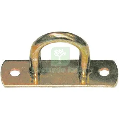 10PZ Cavallotto Fisso Tondo 927 Zincato Giallo S.MM 6,0 MM 21X 25 MM 21x25 — Funi, golfari e accessori sollevamento — rif. FERX.VIR7531071