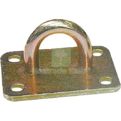 6PZ Cavallotto Fisso Tondo 929 Zincato Giallo S.MM 8,0 MM 20X 21 MM 20x21 — Funi, golfari e accessori sollevamento — rif. FERX.VIR7531075 6PZ Cavallotto Fisso Tondo 929 Zincato Giallo S.MM 8,0 MM 20X 21 MM 20x21 — Funi, golfari e accessori sollevamento — rif. FERX.VIR7531075