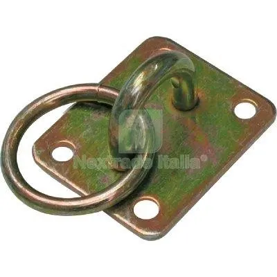 6PZ Cavallotto Fisso Tondo + Anello 925 Zincato Giallo S.MM 8,0 MM 20X 21 MM 20x21 — Funi, golfari e accessori sollevamento — rif. FERX.VIR7531078 6PZ Cavallotto Fisso Tondo + Anello 925 Zincato Giallo S.MM 8,0 MM 20X 21 MM 20x21 — Funi, golfari e accessori sollevamento — rif. FERX.VIR7531078
