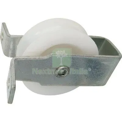 5PZ Carrucola Nylon Staffa Fissa Self Zincata D.MM 40 — Lucchetti e catene — rif. FERX.VIR7531567 5PZ Carrucola Nylon Staffa Fissa Self Zincata D.MM 40 — Lucchetti e catene — rif. FERX.VIR7531567