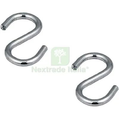 12CF Gancio S Zincato Pronty CF=PZ 6 N° 19=MM 4 a MM 40 — Lucchetti e catene — rif. FERX.VIR7534007 12CF Gancio S Zincato Pronty CF=PZ 6 N° 19=MM 4 a MM 40 — Lucchetti e catene — rif. FERX.VIR7534007