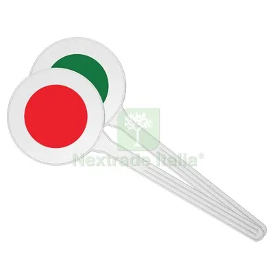 4PZ Paletta Segnaletica Polistirene Rosso/Verde CM 15X46 Diametro CM 16 L CM 46 — Utensili e segnaletica — rif. FERX.VIR7535030 4PZ Paletta Segnaletica Polistirene Rosso/Verde CM 15X46 Diametro CM 16 L CM 46 — Utensili e segnaletica — rif. FERX.VIR7535030