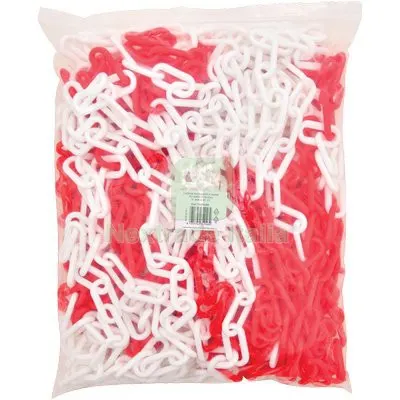 Catena Segnaletica Hand PLT Bianco/Rosso D.MM 8 MT 25 — Utensili e segnaletica — rif. FERX.VIR7535045