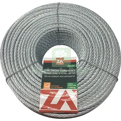 Fune Antigiro Zincata D.MM 4 L.MT 25 N° Fili 133 — Lucchetti e catene — rif. FERX.VIR7542220 Fune Antigiro Zincata D.MM 4 L.MT 25 N° Fili 133 — Lucchetti e catene — rif. FERX.VIR7542220