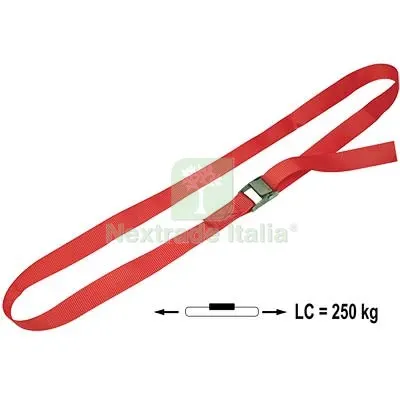 8PZ CINGHIA AD ANELLO EFFE L.MT 1,5 H.MM 25 KG 250 — Lucchetti e catene — rif. FERX.VIR7543550