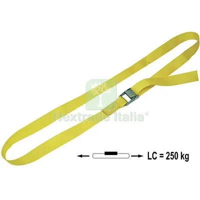 6PZ Cinghia AD Anello Effe L.MT 2,5 H.MM 25 KG 250 — Lucchetti e catene — rif. FERX.VIR7543551