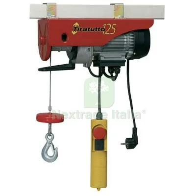 Paranco Elettrico Tiratutto 200 Europea Watt 750 MT 18 KG 200/400 W 750 — Utensili muratura — rif. FERX.VIR7564017