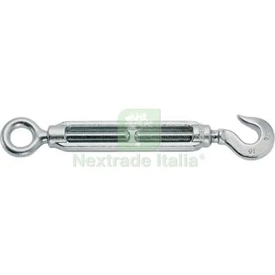 30PZ TENDITORE OCCHIOLO E GANCIO ZINCATO 8006Z ROBUR M6 O.MM 10 A.MM 8 M M6 — Accessori recinzione — rif. FERX.VIR7566057
