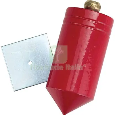 6PZ PIOMBO CILINDRICO + PIASTRINA ACCIAIO VERN GR 400 — Piastre e angolari — rif. FERX.VIR7642241