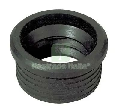 50PZ MORSETTO CURVA TECNICA GOMMA NERA MM 46X40 — Tubi e raccordi — rif. FERX.VIR7704014
