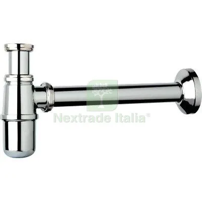 Sifone CR a Bottiglia TEA Ottone Cromato 1" Canna CM 25 Diametro Pollici 1" — Scarichi e sifoni — rif. FERX.VIR7706006 Sifone CR a Bottiglia TEA Ottone Cromato 1" Canna CM 25 Diametro Pollici 1" — Scarichi e sifoni — rif. FERX.VIR7706006