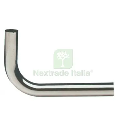 CANOTTO CR CURVO 90° OTTONE CROMATO MM 30 CM 15X25 — Tubi e raccordi — rif. FERX.VIR7706070