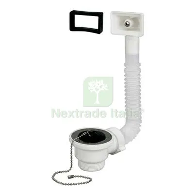 5PZ Piletta Lavello Inox + Troppo Pieno PP 1"1/2M + Tappo Diametro Pollici 1"1/2 — Scarichi e sifoni — rif. FERX.VIR7706120 5PZ Piletta Lavello Inox + Troppo Pieno PP 1"1/2M + Tappo Diametro Pollici 1"1/2 — Scarichi e sifoni — rif. FERX.VIR7706120