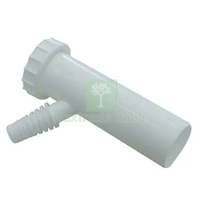 10PZ Canotto PP + Ghiera + 1 Attacco Bianco MM 40 1"1/2 Diametro Pollici 1"1/2 — Scarichi e sifoni — rif. FERX.VIR7706150
