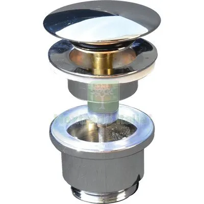 Piletta Clic Clac Lavabo Bidet Zama Cromato 1"1/4M — Scarichi e sifoni — rif. FERX.VIR7706202