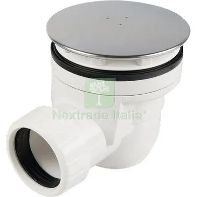 2PZ Piletta Doccia Sifonata PP Inox 1"1/2 Diametro Pollici 1"1/2 — Scarichi e sifoni — rif. FERX.VIR7706254 2PZ Piletta Doccia Sifonata PP Inox 1"1/2 Diametro Pollici 1"1/2 — Scarichi e sifoni — rif. FERX.VIR7706254