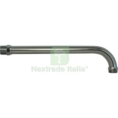 BRACCIO DOCCIA OTTONE CROMATO 1/2M MM 18 CM 25 DIAMETRO POLLICI 1/2" — Tubi e raccordi — rif. FERX.VIR7709110 BRACCIO DOCCIA OTTONE CROMATO 1/2M MM 18 CM 25 DIAMETRO POLLICI 1/2" — Tubi e raccordi — rif. FERX.VIR7709110