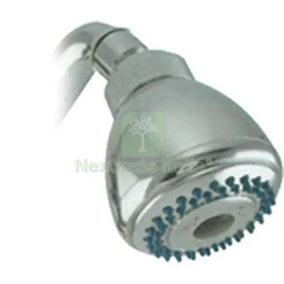 2PZ SOFFIONE DOCCIA + SNODO 1 GETTO ABS CROMATO 1/2F MM 65 DIAMETRO POLLICI 1/2" — Rubinetti e valvole — rif. FERX.VIR7709205