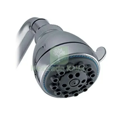 2PZ SOFFIONE DOCCIA + SNODO 3 GETTI ABS CROMATO 1/2F MM 70 DIAMETRO POLLICI 1/2" — Rubinetti e valvole — rif. FERX.VIR7709206