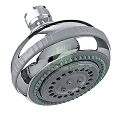 SOFFIONE DOCCIA + SNODO 5 GETTI ABS CROMATO 1/2F MM 90 DIAMETRO POLLICI 1/2" — Rubinetti e valvole — rif. FERX.VIR7709216