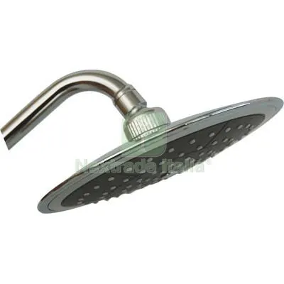 SOFFIONE DOCCIA + SNODO ROUND ABS CROMATO 1/2F MM 200 DIAMETRO POLLICI 1/2" — Rubinetti e valvole — rif. FERX.VIR7709221