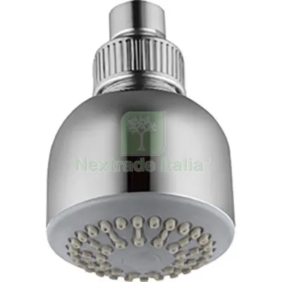 2PZ SOFFIONE DOCCIA + SNODO 1 GETTO ALTEA EFFE ABS CROMATO 1/2F MM 70 DIAMETRO POLLICI 1/2" — Rubinetti e valvole — rif. FERX.VIR7709230