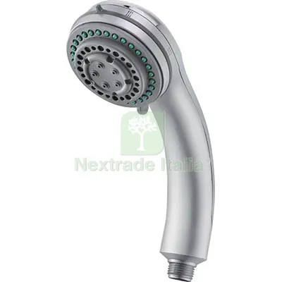 3PZ DOCCETTA 5 GETTI IBISCO EFFE ABS CROMATO 1/2M MM 82 DIAMETRO POLLICI 1/2" — Rubinetti e valvole — rif. FERX.VIR7709337 3PZ DOCCETTA 5 GETTI IBISCO EFFE ABS CROMATO 1/2M MM 82 DIAMETRO POLLICI 1/2" — Rubinetti e valvole — rif. FERX.VIR7709337