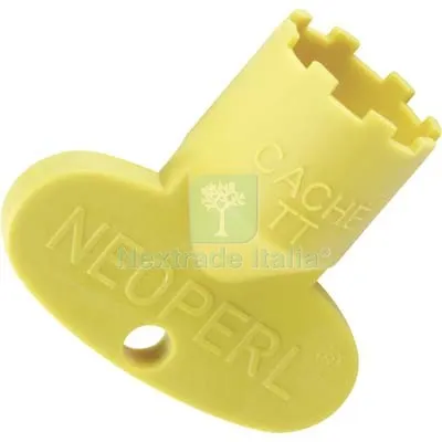 10PZ CHIAVE AERATORE CACHE HONEYCOMB TT NEOPERL PLASTICA GIALLA M16.5X1 — Rubinetti e valvole — rif. FERX.VIR7710063
