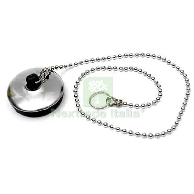 12PZ TAPPO PILETTA + CATENA PVC/INOX MM 31 — Scarichi e sifoni — rif. FERX.VIR7710202 12PZ TAPPO PILETTA + CATENA PVC/INOX MM 31 — Scarichi e sifoni — rif. FERX.VIR7710202