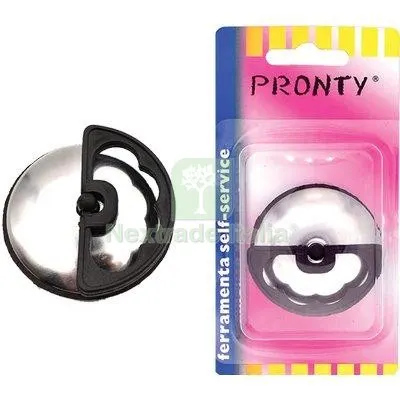 12PZ TAPPO PILETTA + MANIGLIA PRONTY PVC/INOX MM 52 — Maniglie e pomelli — rif. FERX.VIR7710210