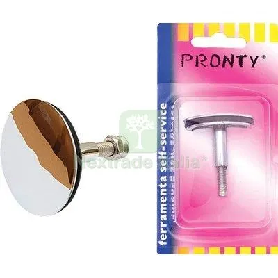 12PZ TAPPO PILETTA VASCA SCARICO AUTOMATICO ABS MM 43 — Scarichi e sifoni — rif. FERX.VIR7710271