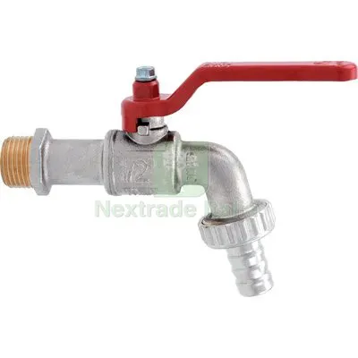 10PZ RUBINETTO A SFERA + LEVA 132 ITAP OTTONE NICHELATO 3/8X3/4 DIAMETRO POLLICI 3/8"x 3/4" — Rubinetti e valvole — rif. FERX.VIR7744330