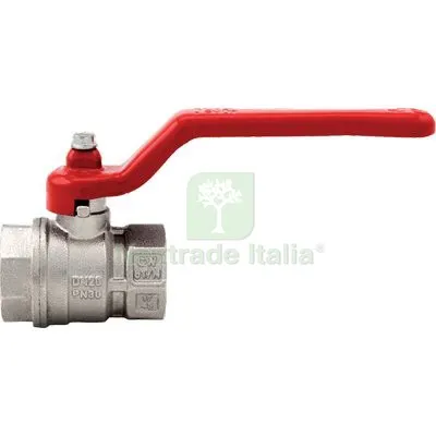 VALVOLA SFERA NORMALE FF LEVA VIENNA 116 ITAP OTTONE NICHELATO 1"1/4F DIAMETRO POLLICI 1"1/4 — Rubinetti e valvole — rif. FERX.VIR7748140