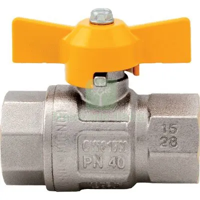 VALVOLA SFERA GAS + FARFALLA FF 068 ITAP OTTONE NICHELATO 3/4F DIAMETRO POLLICI 3/4" — Rubinetti e valvole — rif. FERX.VIR7748181