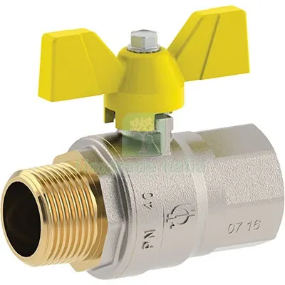 4PZ VALVOLA SFERA GAS + FARFALLA MF FUTURGAS FIV OTTONE NICHELATO 3/4MF DIAMETRO POLLICI 3/4" — Rubinetti e valvole — rif. FERX.VIR7748230 4PZ VALVOLA SFERA GAS + FARFALLA MF FUTURGAS FIV OTTONE NICHELATO 3/4MF DIAMETRO POLLICI 3/4" — Rubinetti e valvole — rif. FERX.VIR7748230