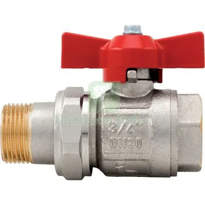 VALVOLA SFERA TOTALE MF FARFALLA IDEAL 098 ITAP OTTONE NICHELATO 1"MF DIAMETRO POLLICI 1" — Rubinetti e valvole — rif. FERX.VIR7748242