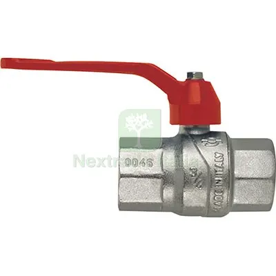 6PZ VALVOLA SFERA NORMALE FF LEVA EVOLUTION FIV OTTONE NICHELATO 3/8F — Rubinetti e valvole — rif. FERX.VIR7748246